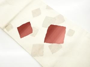 色紙模様織出し名古屋帯